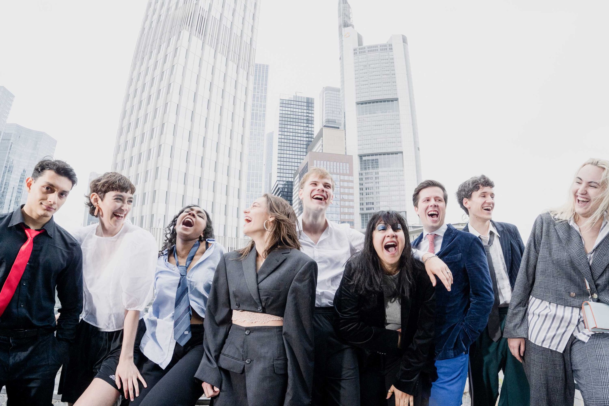 A group of nine persons of the Band Lorenz Ipsum
